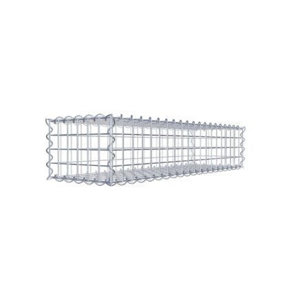 Gabione 100 cm x 20 cm x 30 cm (L x H x T), Maschenweite 5 cm x 5 cm, Spirale