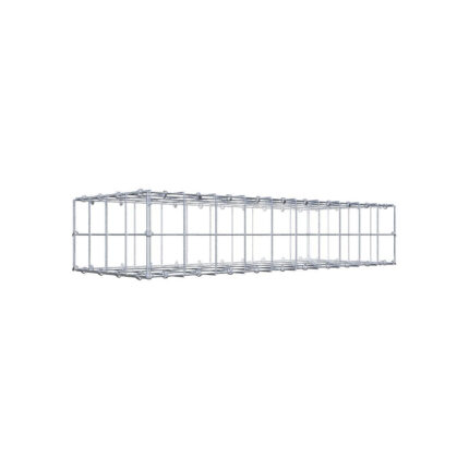 Gabione 100 cm x 20 cm x 40 cm (L x H x T), Maschenweite 10 cm x 10 cm, C-Ring