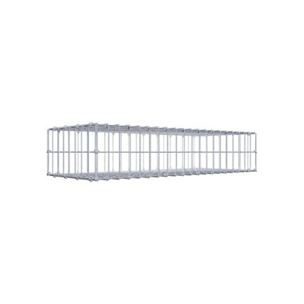 Gabione 100 cm x 20 cm x 40 cm (L x H x T), Maschenweite 5 cm x 10 cm, C-Ring