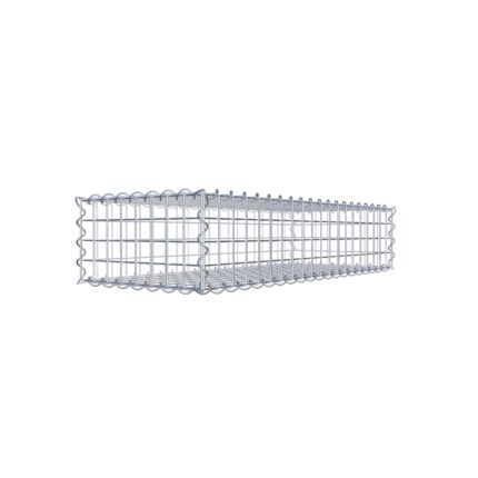 Gabione 100 cm x 20 cm x 40 cm (L x H x T), Maschenweite 5 cm x 5 cm, Spirale