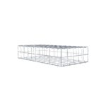 Gabione 100 cm x 20 cm x 50 cm (L x H x T), Maschenweite 10 x 10 cm, Spiralring
