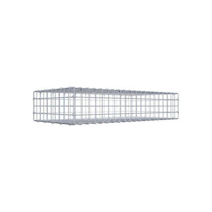 Gabione 100 cm x 20 cm x 50 cm (L x H x T), Maschenweite 5 cm x 5 cm, C-Ring