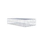 Gabione 100 cm x 20 cm x 50 cm (L x H x T), Maschenweite 5 x 10 cm, Spiralring