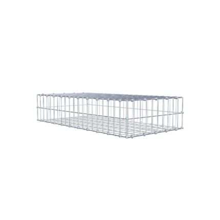 Gabione 100 cm x 20 cm x 50 cm (L x H x T), Maschenweite 5 x 10 cm, Spiralring