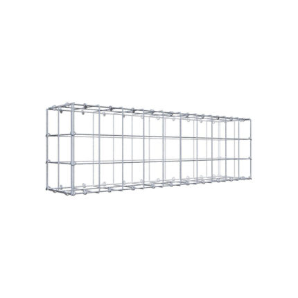 Gabione 100 cm x 30 cm x 20 cm (L x H x T), Maschenweite 10 cm x 10 cm, C-Ring