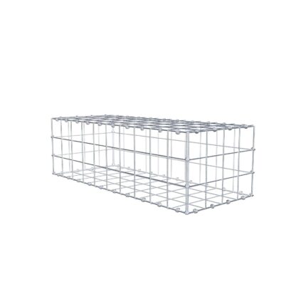 Gabione 100 cm x 30 cm x 40 cm (L x H x T), Maschenweite 10 x 10 cm, Spiralring