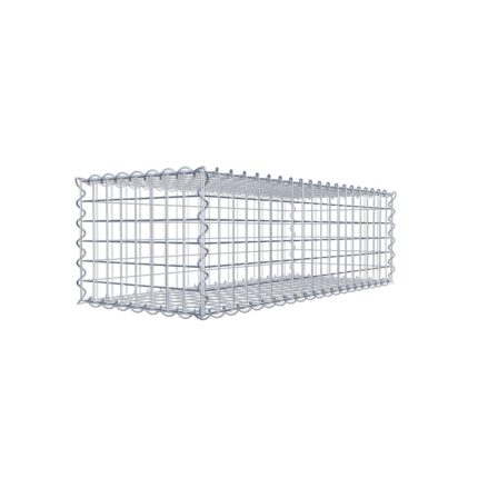 Gabione 100 cm x 30 cm x 40 cm (L x H x T), Maschenweite 5 cm x 5 cm, Spirale