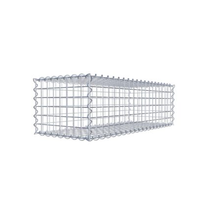 Gabione 100 cm x 30 cm x 40 cm (L x H x T), Maschenweite 5 cm x 5 cm, Spirale