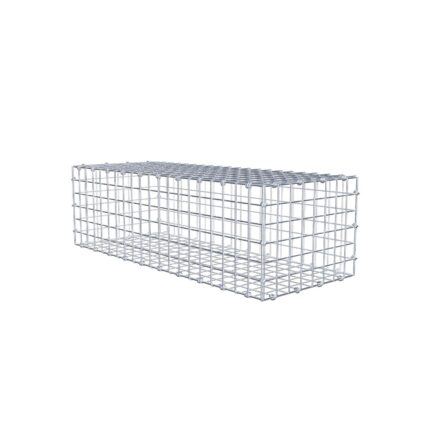 Gabione 100 cm x 30 cm x 40 cm (L x H x T), Maschenweite 5 x 5 cm, Spiralring