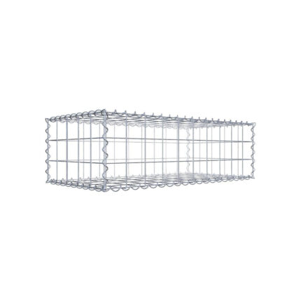 Gabione 100 cm x 30 cm x 50 cm (L x H x T), Maschenweite 10 cm x 10 cm, Spirale