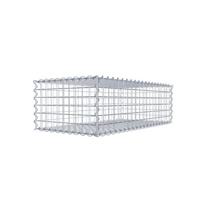 Gabione 100 cm x 30 cm x 50 cm (L x H x T), Maschenweite 5 cm x 5 cm, Spirale