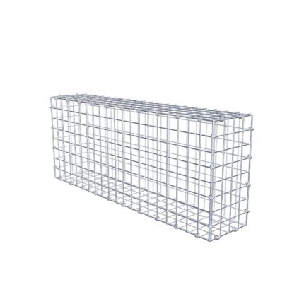 Gabione 100 cm x 40 cm x 20 cm (L x H x T), Maschenweite 5 x 5 cm, Spiralring