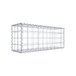 Gabione 100 cm x 40 cm x 30 cm (L x H x T), Maschenweite 10 cm x 10 cm, Spirale