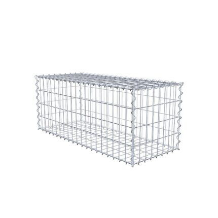 Gabione 100 cm x 40 cm x 40 cm (L x H x T), Maschenweite 5 cm x 10 cm, Spirale