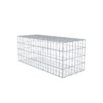 Gabione 100 cm x 40 cm x 40 cm (L x H x T), Maschenweite 5 x 10 cm, Spiralring