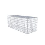 Gabione 100 cm x 40 cm x 40 cm (L x H x T), Maschenweite 5 x 5 cm, Spiralring