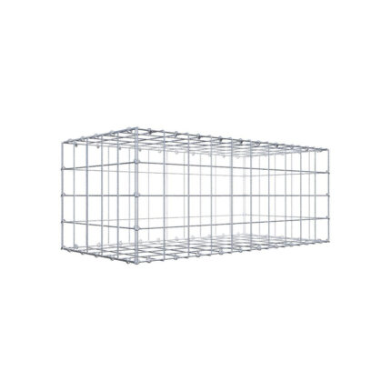 Gabione 100 cm x 40 cm x 50 cm (L x H x T), Maschenweite 10 cm x 10 cm, C-Ring