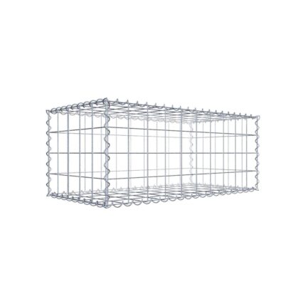 Gabione 100 cm x 40 cm x 50 cm (L x H x T), Maschenweite 10 cm x 10 cm, Spirale