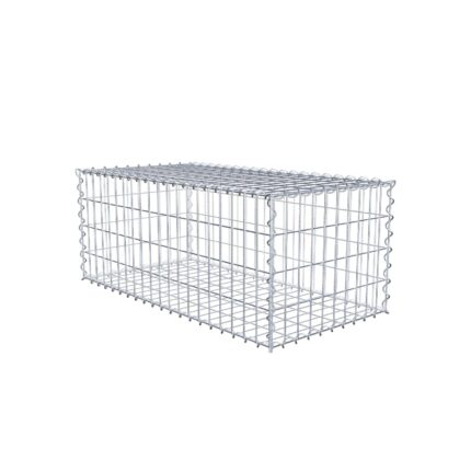 Gabione 100 cm x 40 cm x 50 cm (L x H x T), Maschenweite 5 cm x 10 cm, Spirale