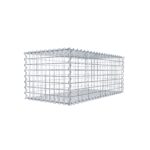 Gabione 100 cm x 40 cm x 50 cm (L x H x T), Maschenweite 5 cm x 5 cm, Spirale