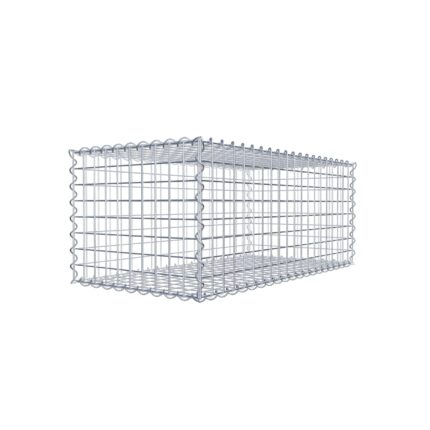 Gabione 100 cm x 40 cm x 50 cm (L x H x T), Maschenweite 5 cm x 5 cm, Spirale