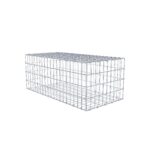 Gabione 100 cm x 40 cm x 50 cm (L x H x T), Maschenweite 5 x 10 cm, Spiralring