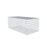 Gabione 100 cm x 40 cm x 50 cm (L x H x T), Maschenweite 5 x 5 cm, Spiralring
