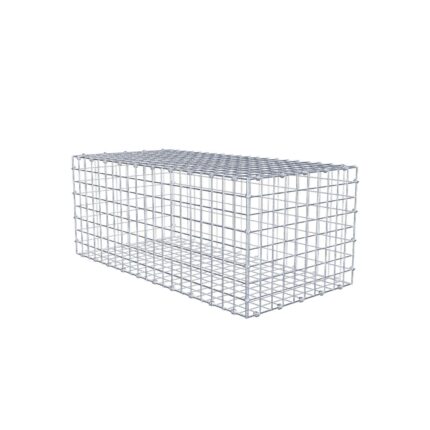 Gabione 100 cm x 40 cm x 50 cm (L x H x T), Maschenweite 5 x 5 cm, Spiralring