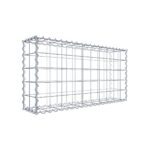 Gabione 100 cm x 50 cm x 20 cm (L x H x T), Maschenweite 10 cm x 10 cm, Spirale