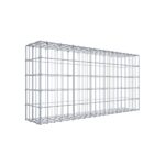 Gabione 100 cm x 50 cm x 20 cm (L x H x T), Maschenweite 5 cm x 10 cm, C-Ring