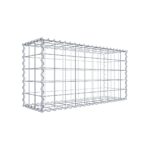 Gabione 100 cm x 50 cm x 30 cm (L x H x T), Maschenweite 10 cm x 10 cm, Spirale