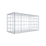 Gabione 100 cm x 50 cm x 40 cm (L x H x T), Maschenweite 10 cm x 10 cm, Spirale