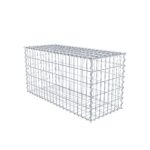 Gabione 100 cm x 50 cm x 40 cm (L x H x T), Maschenweite 5 cm x 10 cm, Spirale