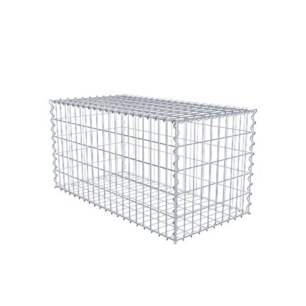 Gabione 100 cm x 50 cm x 50 cm (L x H x T), Maschenweite 5 cm x 10 cm, Spirale