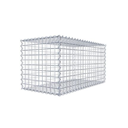 Gabione 100 cm x 50 cm x 50 cm (L x H x T), Maschenweite 5 cm x 5 cm, Spirale