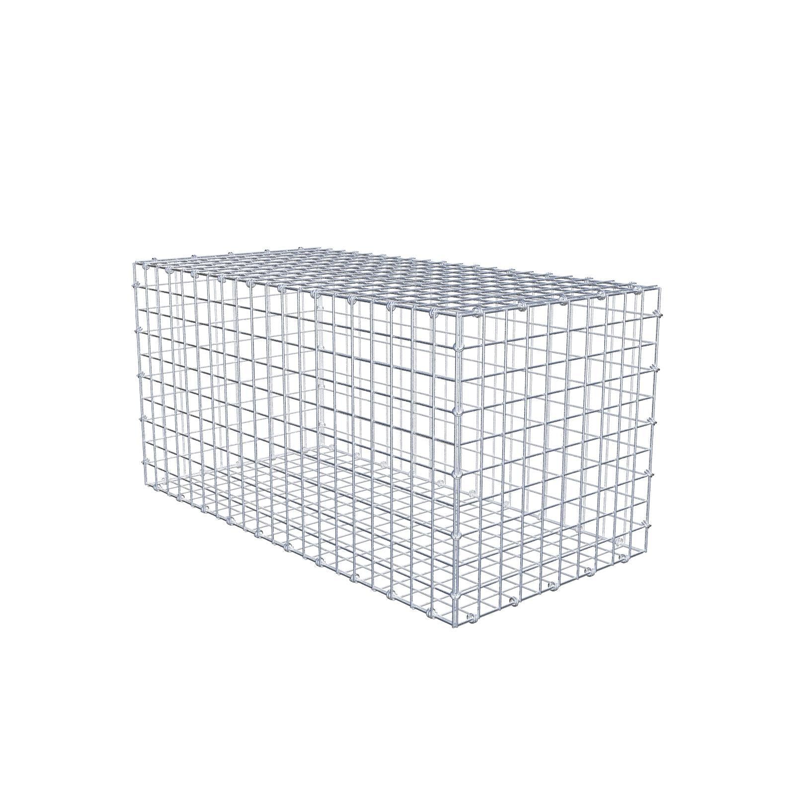 Gabione 100 cm x 50 cm x 50 cm (L x H x T), Maschenweite 5 x 5 cm, Spiralring