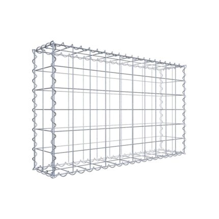 Gabione 100 cm x 60 cm x 20 cm (L x H x T), Maschenweite 10 cm x 10 cm, Spirale