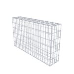Gabione 100 cm x 60 cm x 20 cm (L x H x T), Maschenweite 5 x 10 cm, Spiralring