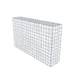 Gabione 100 cm x 60 cm x 20 cm (L x H x T), Maschenweite 5 x 5 cm, Spiralring