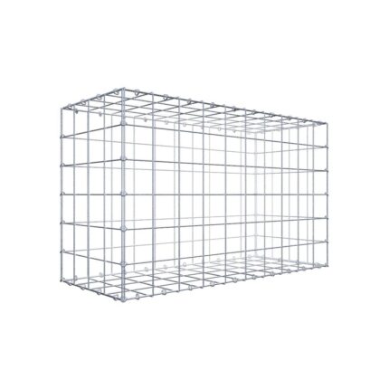 Gabione 100 cm x 60 cm x 40 cm (L x H x T), Maschenweite 10 cm x 10 cm, C-Ring