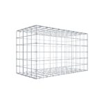 Gabione 100 cm x 60 cm x 50 cm (L x H x T), Maschenweite 10 cm x 10 cm, C-Ring