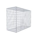 Gabione 100 cm x 70 cm x 40 cm (L x H x T), Maschenweite 5 cm x 5 cm, Spirale