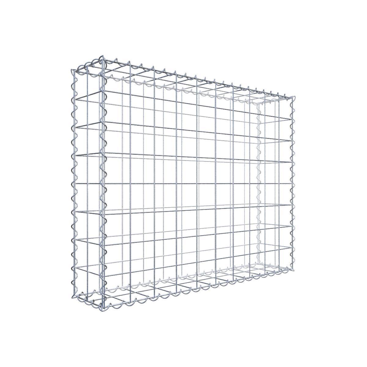 Gabione 100 cm x 80 cm x 20 cm (L x H x T) Gabione 100 cm x 80 cm x 20 cm (L x H x T), Maschenweite 10 cm x 10 cm, Spirale - Image 1