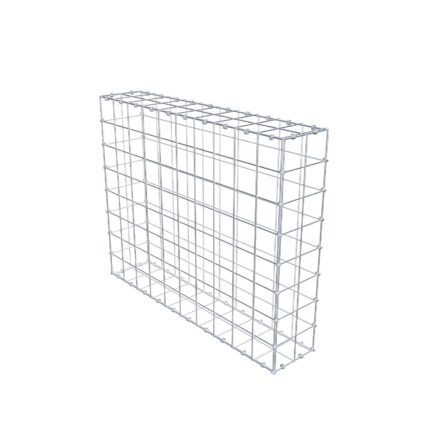 Gabione 100 cm x 80 cm x 20 cm (L x H x T), Maschenweite 10 x 10 cm, Spiralring
