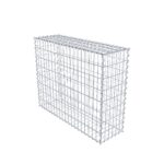 Gabione 100 cm x 80 cm x 30 cm (L x H x T), Maschenweite 5 cm x 10 cm, Spirale