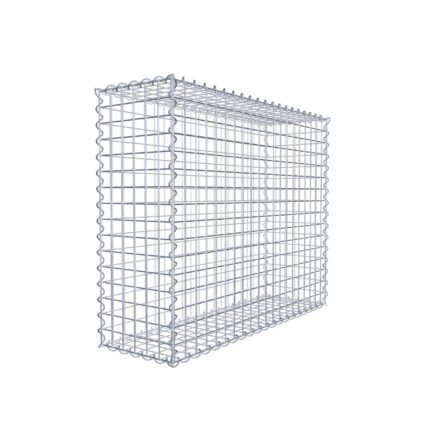 Gabione 100 cm x 80 cm x 30 cm (L x H x T), Maschenweite 5 cm x 5 cm, Spirale