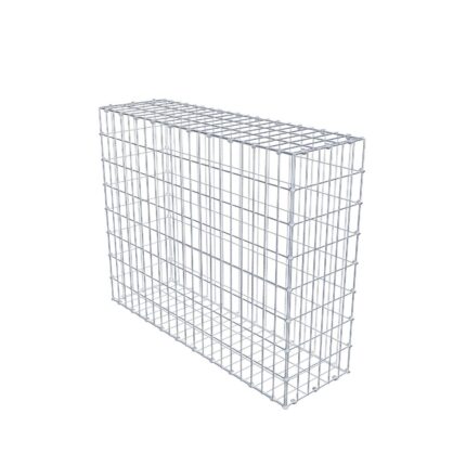 Gabione 100 cm x 80 cm x 30 cm (L x H x T), Maschenweite 5 x 10 cm, Spiralring