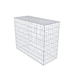 Gabione 100 cm x 80 cm x 40 cm (L x H x T), Maschenweite 5 cm x 10 cm, Spirale