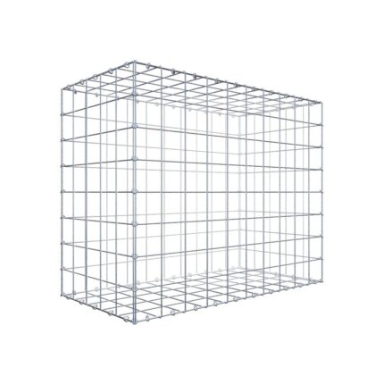 Gabione 100 cm x 80 cm x 50 cm (L x H x T), Maschenweite 10 cm x 10 cm, C-Ring