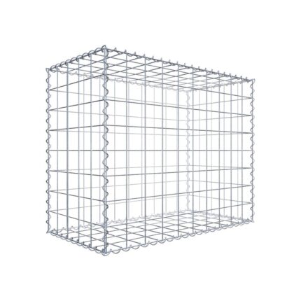 Gabione 100 cm x 80 cm x 50 cm (L x H x T), Maschenweite 10 cm x 10 cm, Spirale